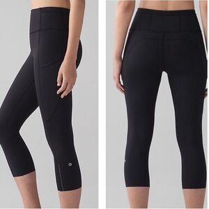 Lululemon Fast and Free Crop Leggings - Size 6